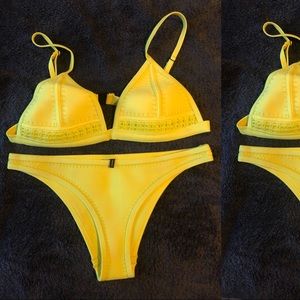 TRIANGL Yellow Triangle-Top Bikini